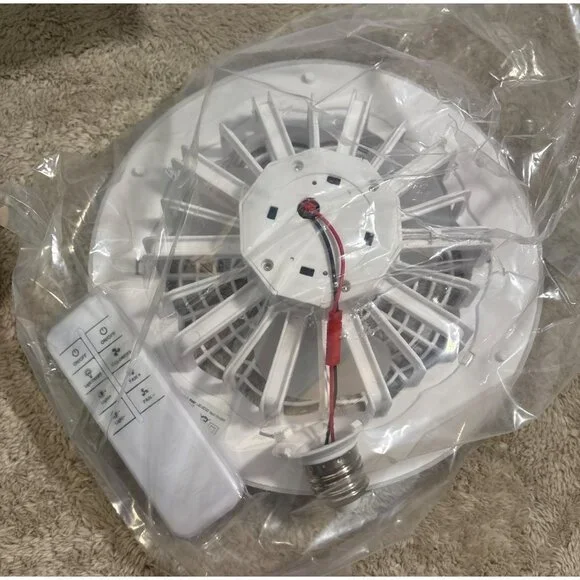 2-In-1 LED Ceiling Fan Light With Remote Control Dimmable Adjustable Speed - Picture 4 of 7